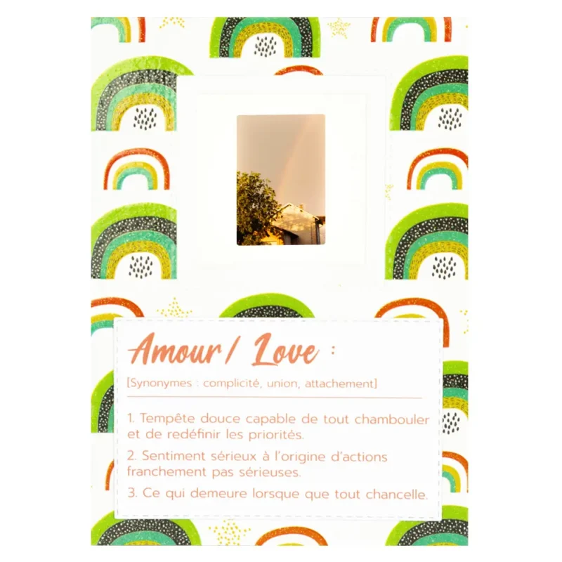 carte amour arc-en-ciel