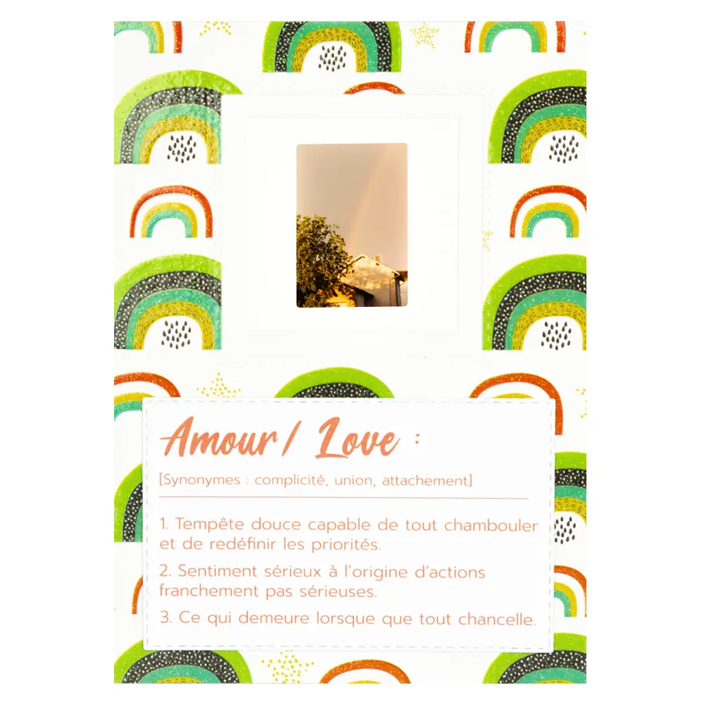 carte amour arc-en-ciel