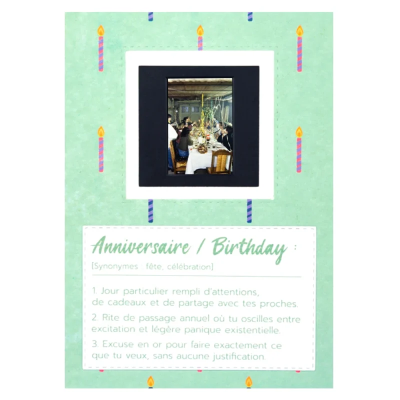 carte anniversaire bougies