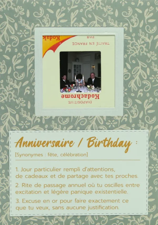 carte anniversaire originale