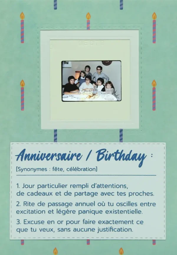 Carte Anniversaire originale - Bougies