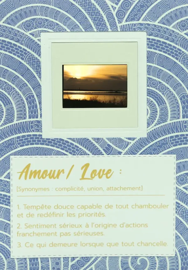 Carte postale Amour - Coucher de soleil