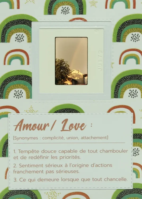 Carte postale Amour - Arc-en-ciel