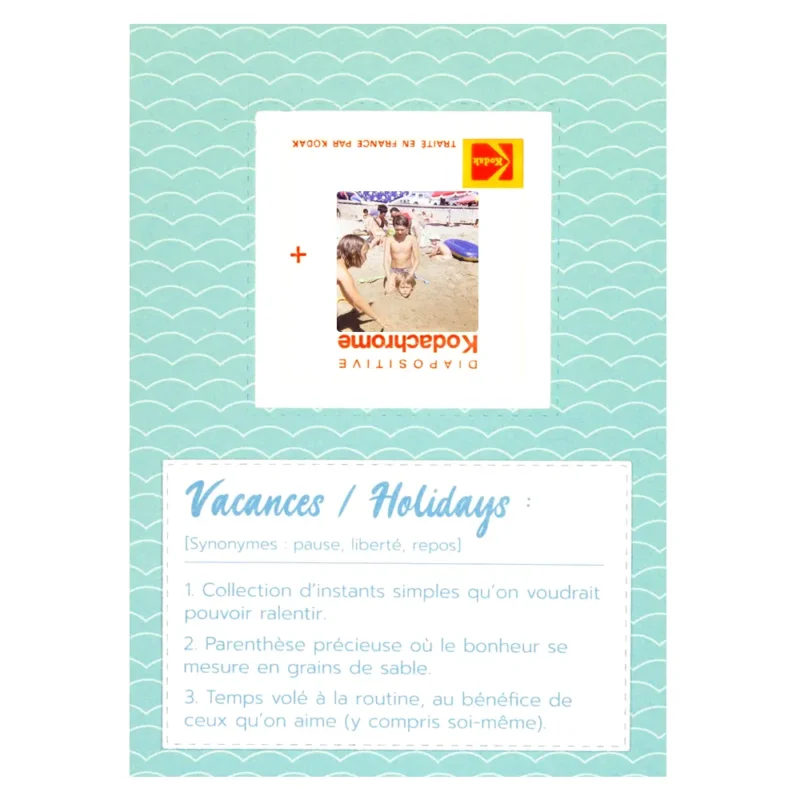 carte postale originale vacances à la plage