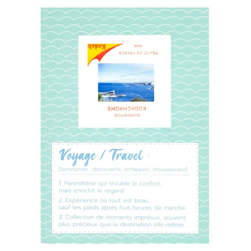 carte postale voyage slide up ambiance mer