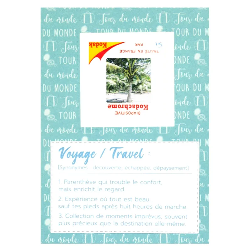 carte postale voyage tour du monde