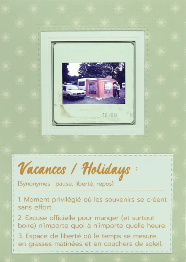Carte postale vacances - Au camping