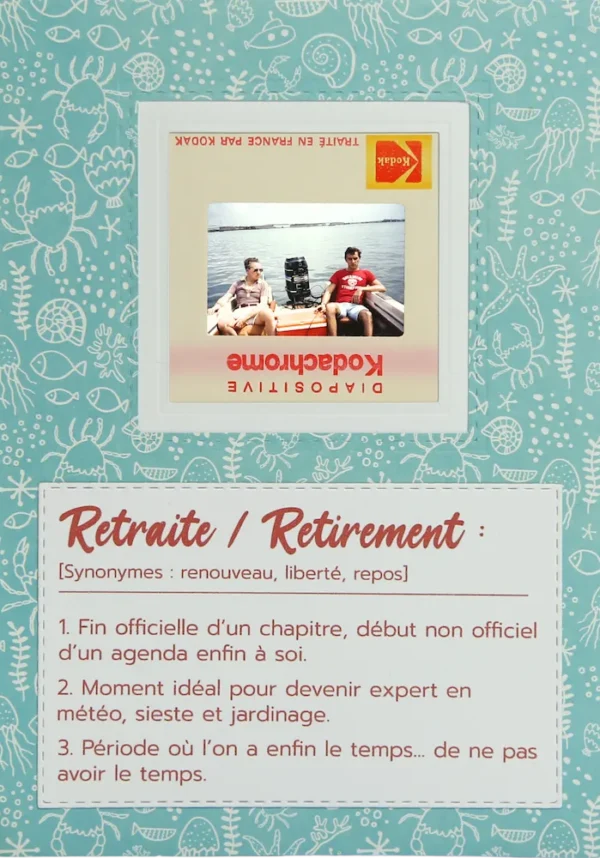 Carte originale pour une retraite paisible