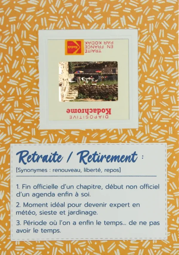 Carte pour fêter un départ à la retraite