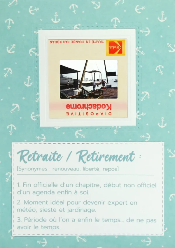 Carte originale de retraite pour les fans de bateau