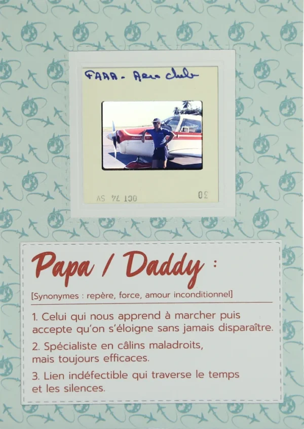 Carte fête des pères ou anniversaire pour les aviateurs