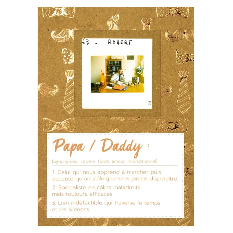 carte pour fête des pères au bureau