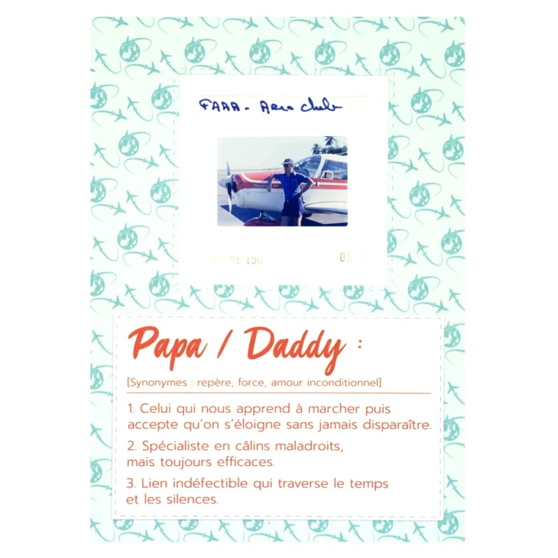 belle carte originale pour papa thème aviation