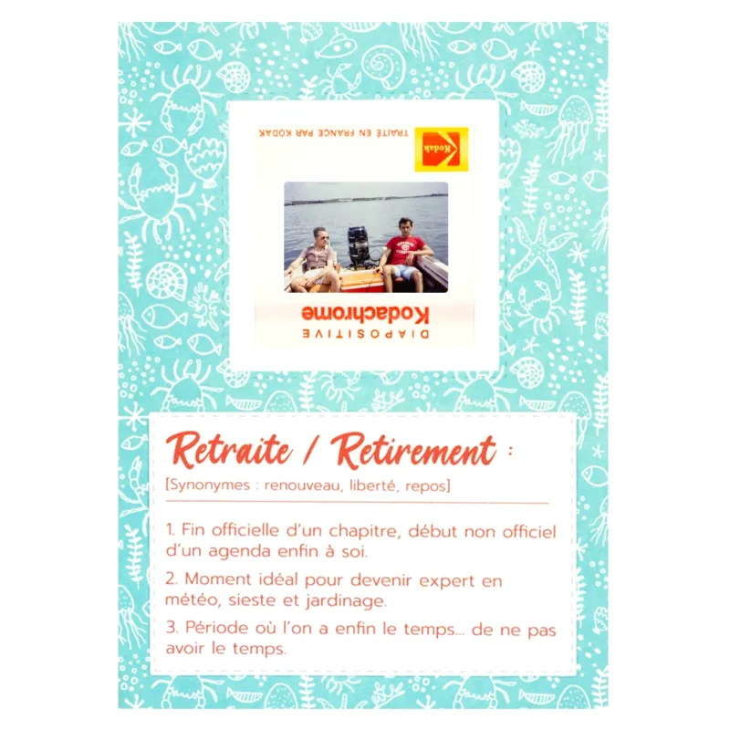 carte pour depart retraite thème en mer