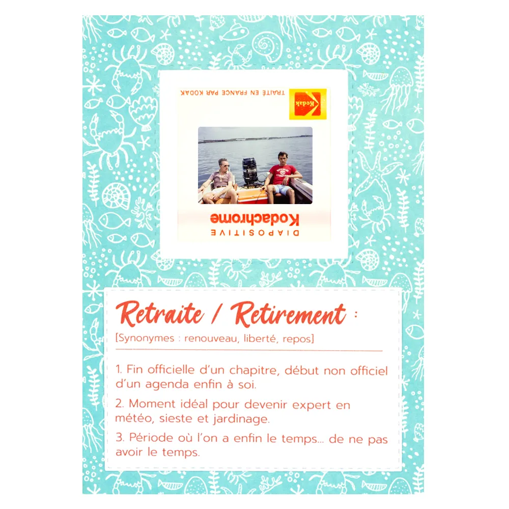 carte pour depart retraite thème en mer