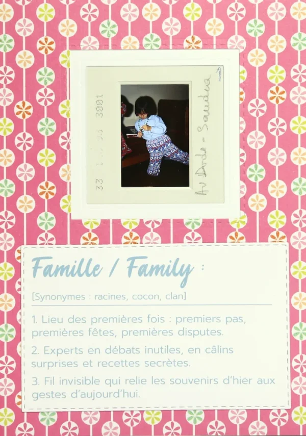 Carte originale pour célébrer la famille