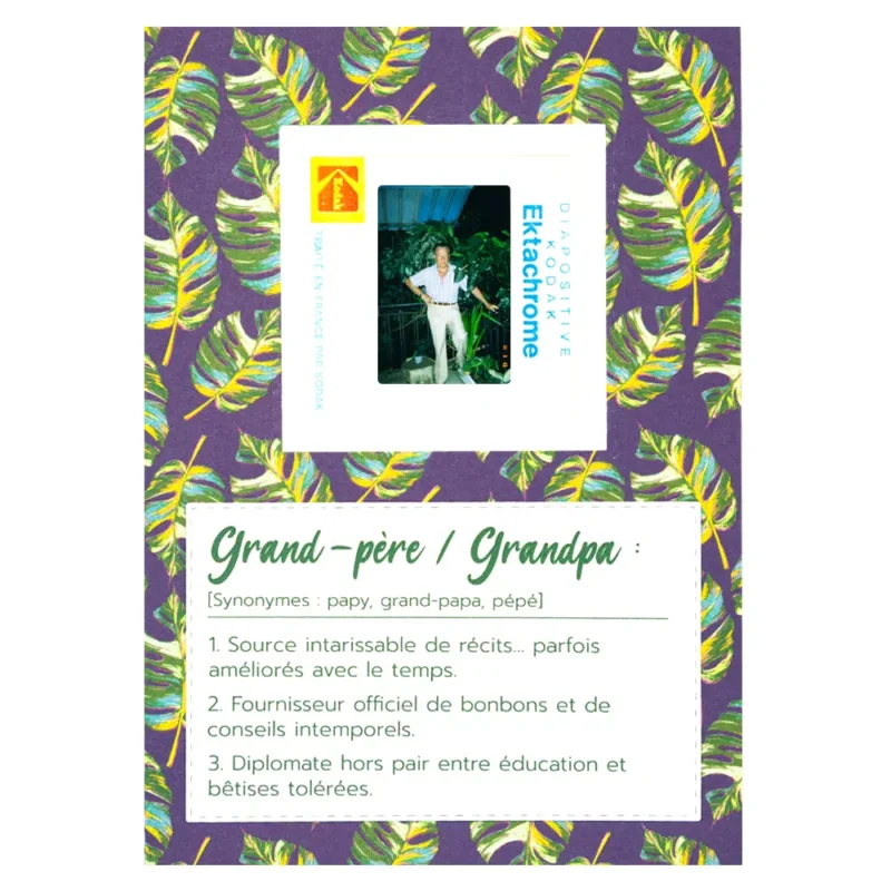 carte originale grand-père la classe