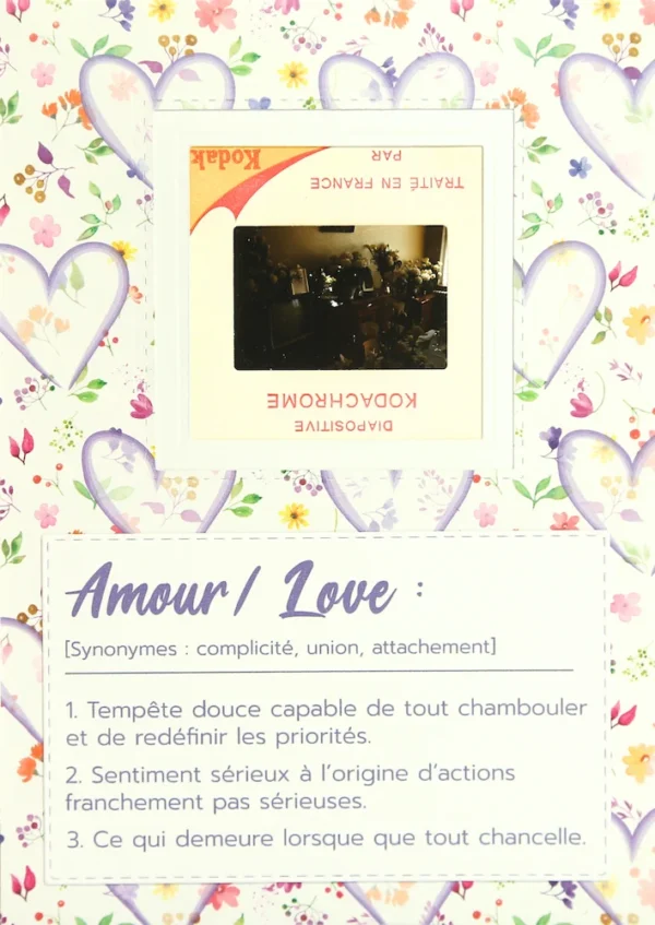 Carte faite main unique de félicitations pour un mariage avec une diapositive authentique