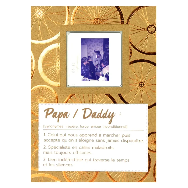 carte thème vélo pour anniversaire père