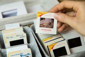 slide up carterie originale vintage