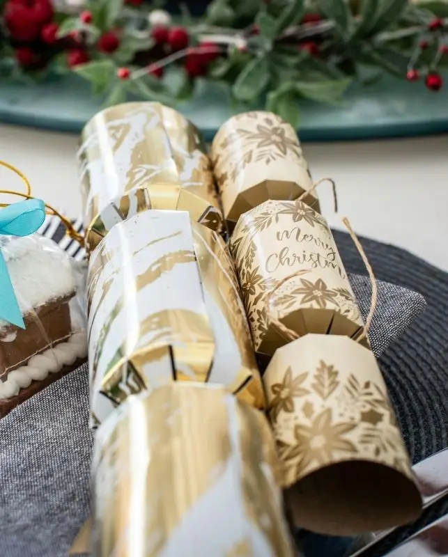 cadeau table crackers de noël