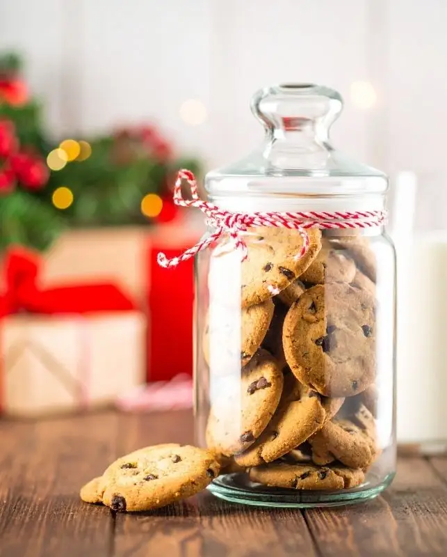 bocal de biscuits cadeau de table maison Noël