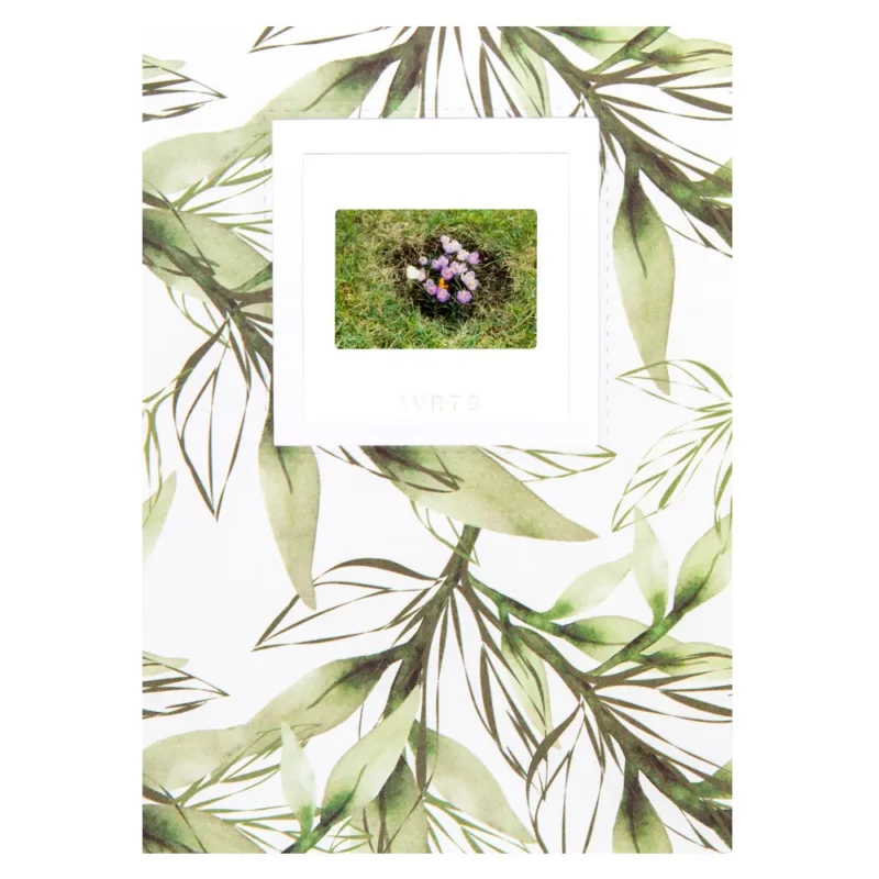 carte personnalisable fleurs crocus